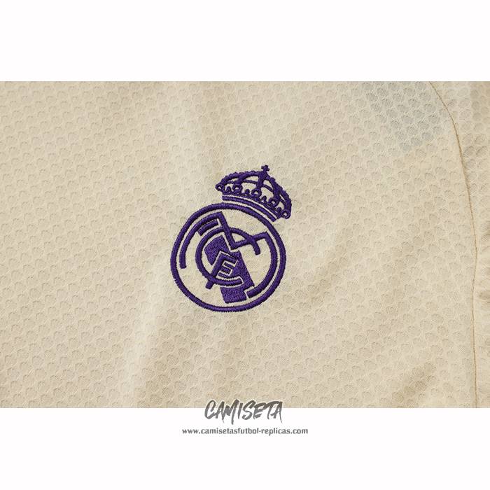 Chandal del Real Madrid 2025-2026 Manga Corta Amarillo - Pantalon Corto